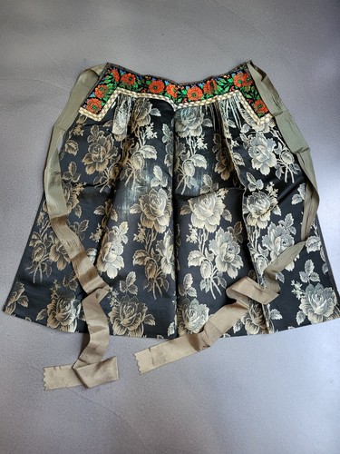 Ancien tablier soie - ancien,