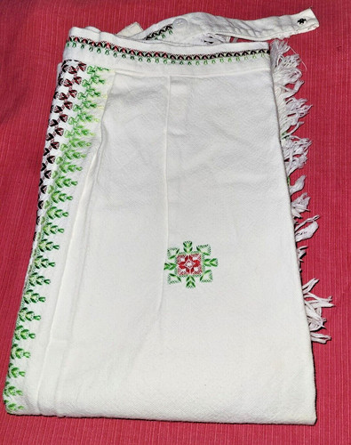 Linge ancien tablier - fait, et