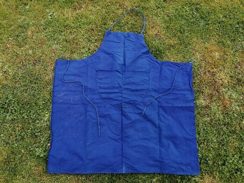 Buf2 ancien tablier bleu de - -,