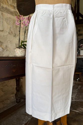 Linge ancien long tablier - ,